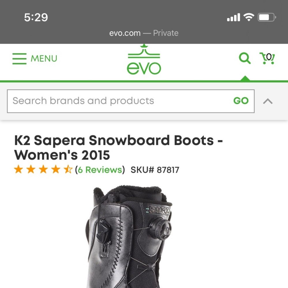 K2 Sapera Boa Women's Snowboard Boots Size 7.5